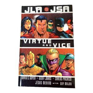JLA JSA Virtue and Vice DC Comics 2002 Hard Cover